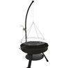 Fire bowl Ø60 cm with BBQ Grill Ø55 cm Metal