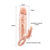 Brave Man Penis Sleeve with Vibration + 5cm