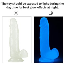 Dildo Lumino 7.5 Blue Light