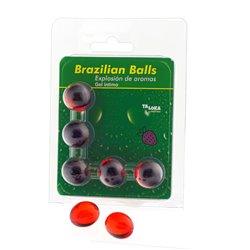 Set 5 Brazilian Balls Strawberry Flavor