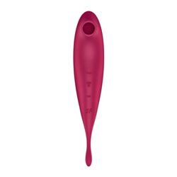 Twirling Pro Clitoris Sucker and Vibe APP Satisfyer Connect Dark Red