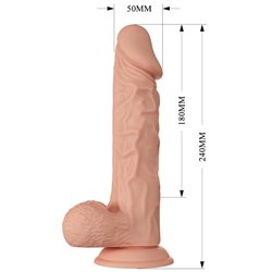 Realistic Dildo with Suction cup Buraq 9.4