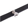 Collar with Bell Adjustable 43 cm Black