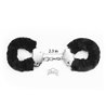 Furry Metal Handcuffs Black