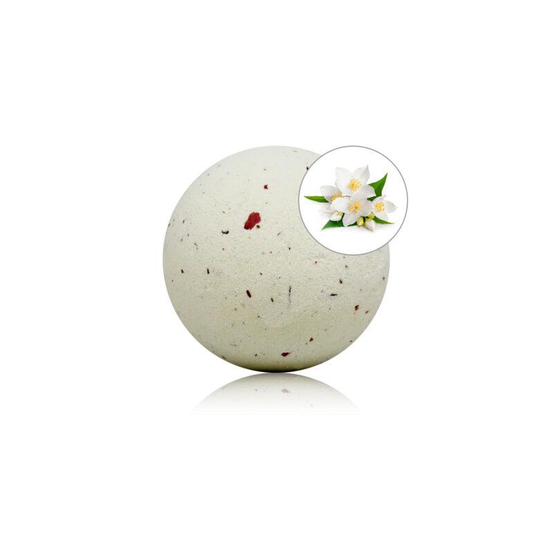 Jasmine Aroma Bath Bomb with Rose Petals 150 gr