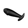 Anal Plug Black with Remote Control