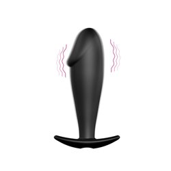 Anal Plug Black with Remote Control