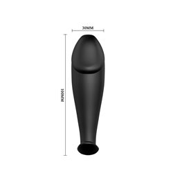 Anal Plug Black with Remote Control