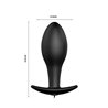 Anal Plug Black Anchor with Remote Control