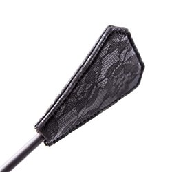 Feather Tickler and Paddle with Lace 2 in 1 56 cm Black