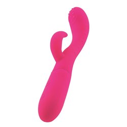 Cakey G-Spot and Rabbit Vibe USB Silicone Fuchsia