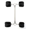 Spreader Bar with Detachable 4 Cuffs Black