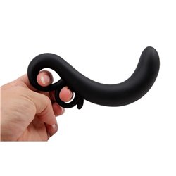 Two-Finger G-Spot Plug Silicone Black