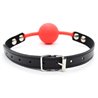 Silicone Ball Gag 4 cm Black/Red