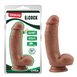 Dildo Dual Density Fashion Dude 6.9 Tan