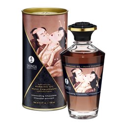 Shunga Warming Massage Oil Chocolate Aroma