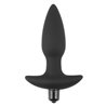 Butt Plug Fantasy Plug with Vibration Black