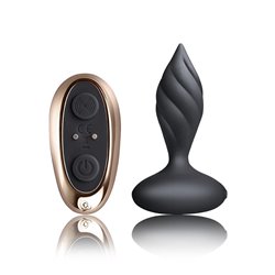 Butt Plug with Remote Control Petite Sensations Desire Black