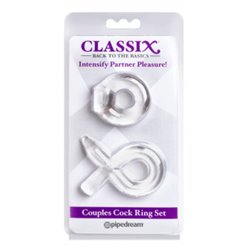 Couples Cock Ring Set Clear