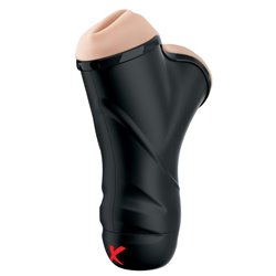 PDX Elite Double Penetration Vibrating Stroker