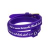 Il MEZZOMETRO Mod. I LOVE YOU GOLD BUCKLE EDITION - PURPLE - Bracciale in silicone/silicone bracelet