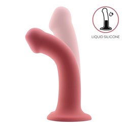 Bouncy Liquid Silicone Dildo Hiper Flexible 7.5 - 19 cm Size L Burgundy