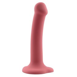 Bouncy Liquid Silicone Dildo Hiper Flexible 6.5 - 16.5 cm Size S Burgundy