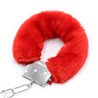 Furry Metal Handcuffs Red