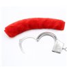 Furry Metal Handcuffs Red