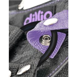 Dillio 7 Strap-On Suspender Harness Set Purple