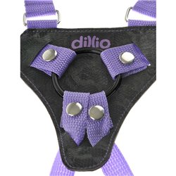 Dillio 7 Strap-On Suspender Harness Set Purple