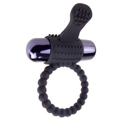 Fantasy C-Ringz Vibrating Silicone Super Ring Black