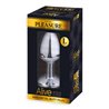 Anal Plug with White Jewel Size L