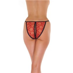 Rimba Amorable Open Brief Red and Black One Size