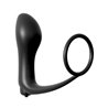 Ass-Gasm Cockring Vibrating Plug - Colour Black