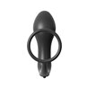 Ass-Gasm Cockring Vibrating Plug - Colour Black