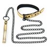 Collar with Leash Bondage Gold