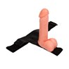 Strap-On with Dildo and Testicles 17.5 cm