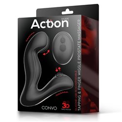 Convo Prostate Massager with Tapping and Finger Wiggle Function