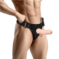 Wobox Detachable Strap-On with Hollow Dildo, Vibration and Remote Control