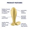 Vibrating Anal Plug with APP Satisfyer Connect Intensity Plug