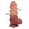 Dildo Dual Layer King Size Nature 9.5