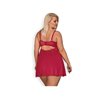 Rosalyne Babydoll and Thong Red Size S/M