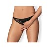 Letica Crotchless Thong Black