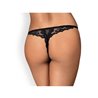 Letica Crotchless Thong Black