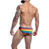 C4M01 Low Rise Bikini Brief Rainbow