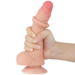 Sliding Skin Dual Layer Dildo 7.5