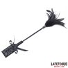 Multi Feathers Tickler and Lace Ribbon Paddle Comb