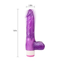 Multi-Speed Vibe Realistic Purple 20 cm