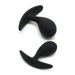 Set of 2 Anatomic Butt Plug Copenhagen Black